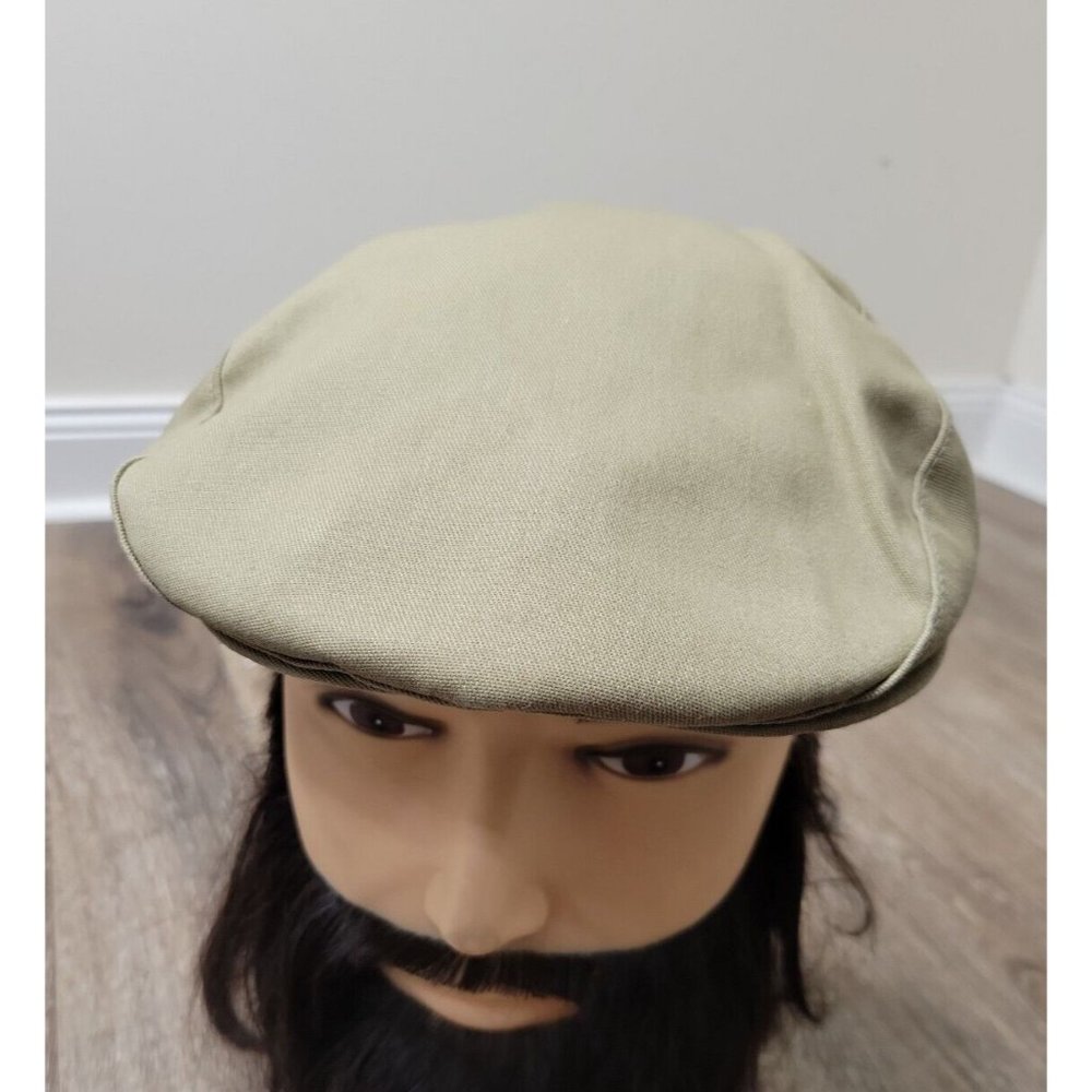 Country Gentleman Water Repellant Men's Medium Newsboy Cabbie Flat Cap Hat Khaki